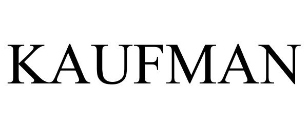 Trademark Logo KAUFMAN