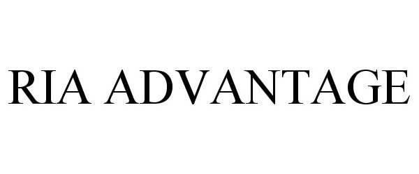 Trademark Logo RIA ADVANTAGE