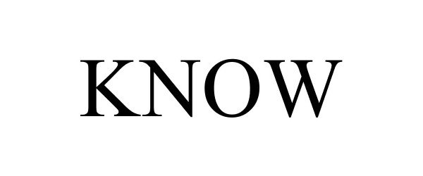 Trademark Logo KNOW