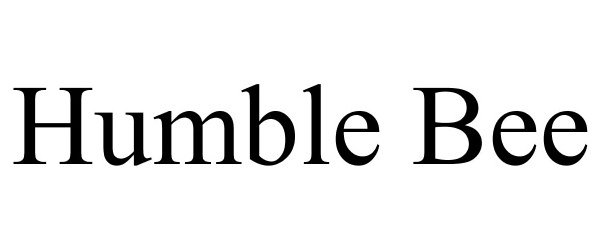 Trademark Logo HUMBLE BEE