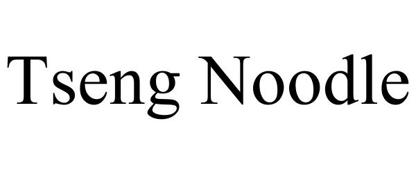 Trademark Logo TSENG NOODLE