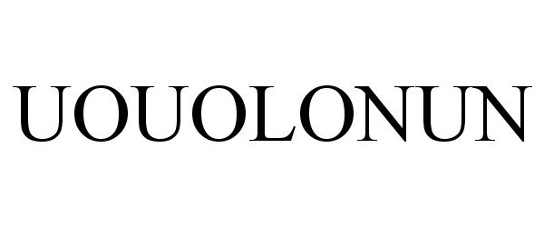 Trademark Logo UOUOLONUN