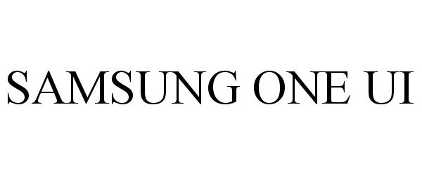Trademark Logo SAMSUNG ONE UI
