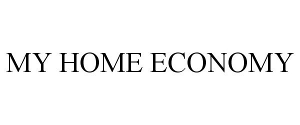 Trademark Logo MY HOME ECONOMY