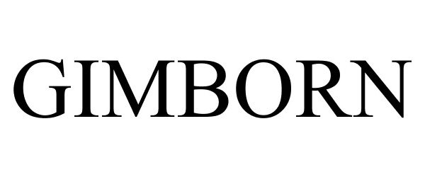 Trademark Logo GIMBORN