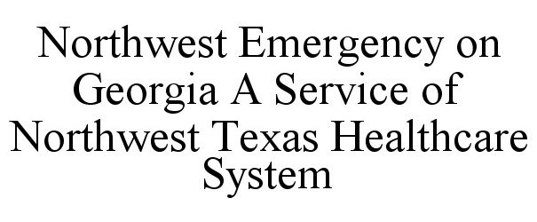  NORTHWEST EMERGENCY ON GEORGIA A SERVICE OF NORTHWEST TEXAS HEALTHCARE SYSTEM