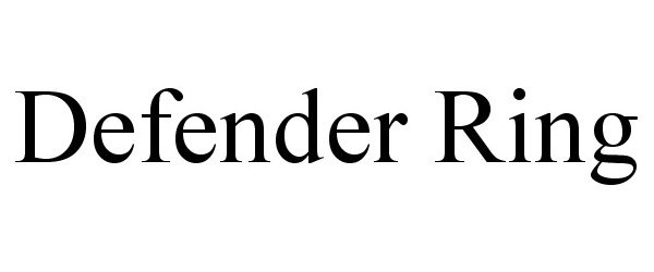 Trademark Logo DEFENDER RING