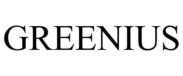 Trademark Logo GREENIUS