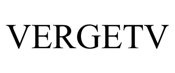 Trademark Logo VERGETV
