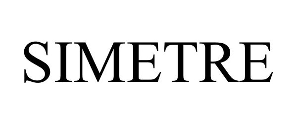 Trademark Logo SIMETRE