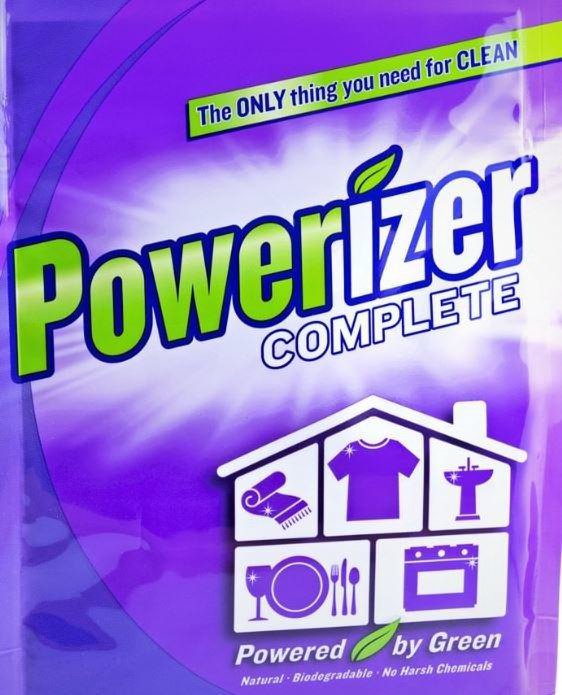  THE ONLY THING YOU NEED FOR CLEAN POWERIZER COMPLETE POWERED BY GREEN NATURAL · BIODEGRADABLE · NO HARSH CHEMICALS