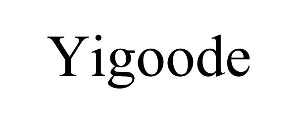Trademark Logo YIGOODE