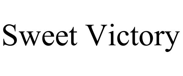 Trademark Logo SWEET VICTORY