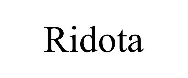 Trademark Logo RIDOTA