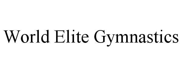 Trademark Logo WORLD ELITE GYMNASTICS