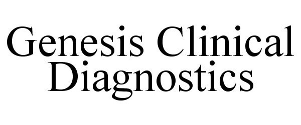  GENESIS CLINICAL DIAGNOSTICS
