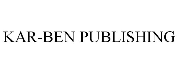 Trademark Logo KAR-BEN PUBLISHING