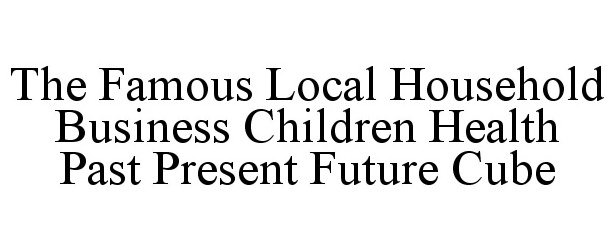  THE FAMOUS LOCAL HOUSEHOLD BUSINESS CHILDREN HEALTH PAST PRESENT FUTURE CUBE