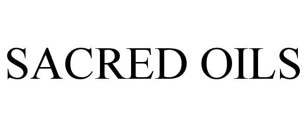 Trademark Logo SACRED OILS