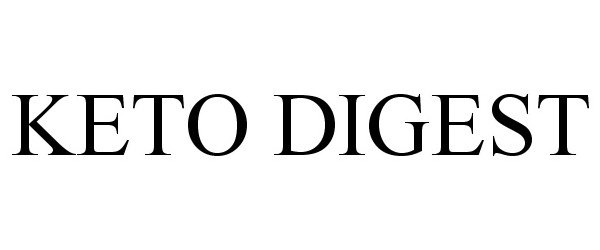 Trademark Logo KETO DIGEST