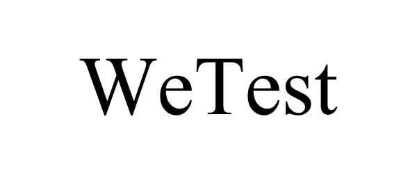 Trademark Logo WETEST