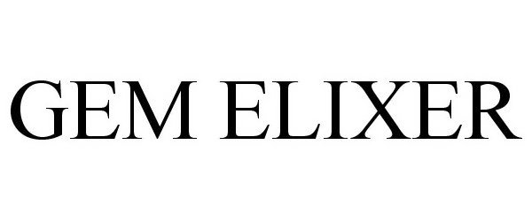 Trademark Logo GEM ELIXER