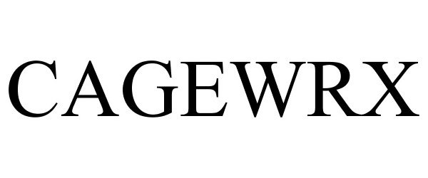Trademark Logo CAGEWRX
