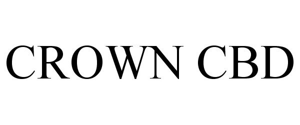 Trademark Logo CROWN CBD