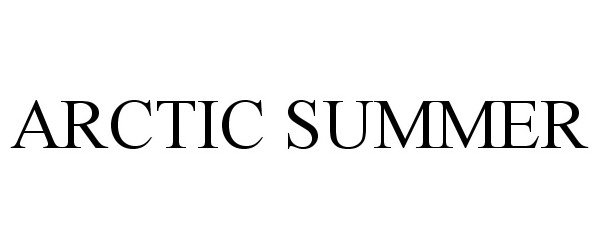 Trademark Logo ARCTIC SUMMER