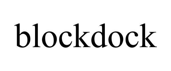 Trademark Logo BLOCKDOCK