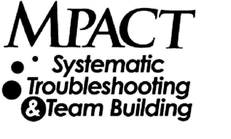  MPACT SYSTEMATIC TROUBLESHOOTING &amp; TEAM BUILDING