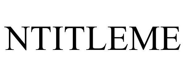 Trademark Logo NTITLEME