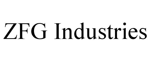 Trademark Logo ZFG INDUSTRIES