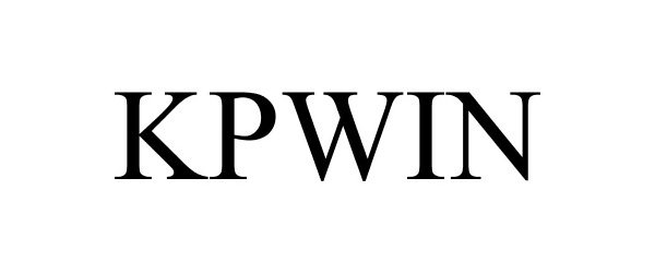 Trademark Logo KPWIN