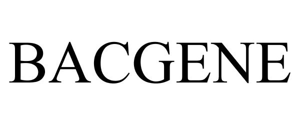 Trademark Logo BACGENE