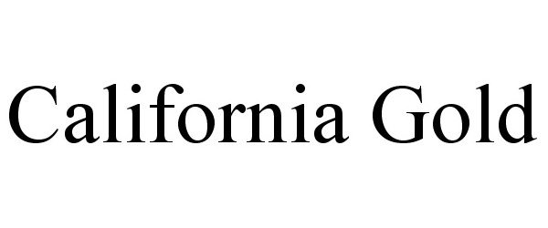 Trademark Logo CALIFORNIA GOLD