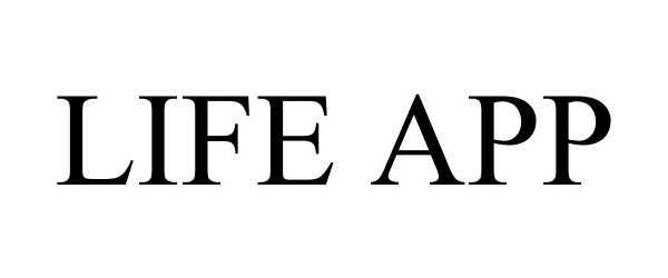 Trademark Logo LIFE APP