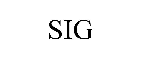 Trademark Logo SIG