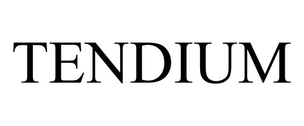 Trademark Logo TENDIUM