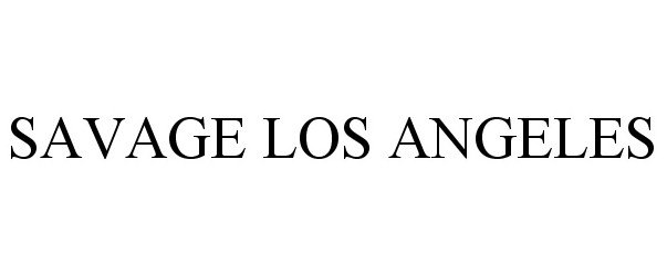  SAVAGE LOS ANGELES