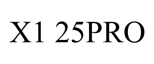 Trademark Logo X1 25PRO