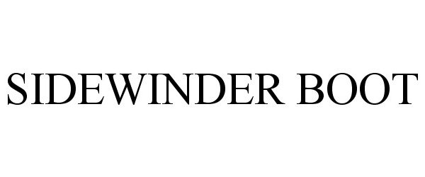 Trademark Logo SIDEWINDER BOOT