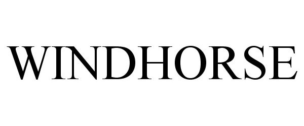 Trademark Logo WINDHORSE