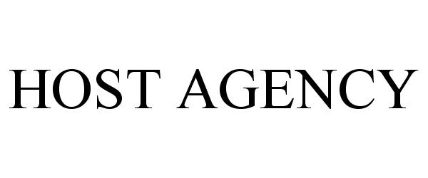 Trademark Logo HOST AGENCY