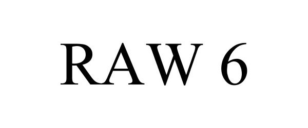 Trademark Logo RAW6