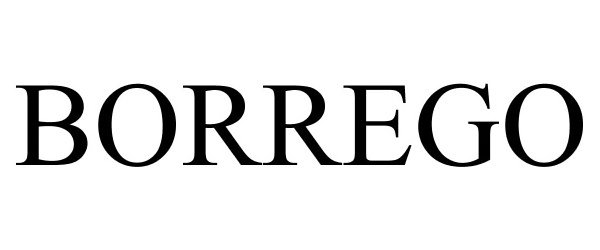 Trademark Logo BORREGO