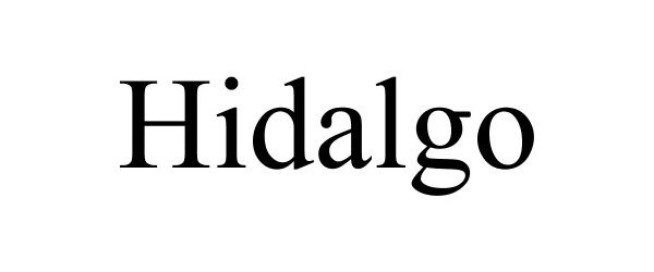 Trademark Logo HIDALGO