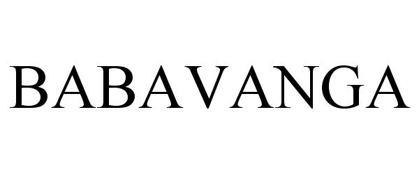 Trademark Logo BABAVANGA