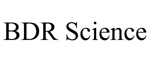 Trademark Logo BDR SCIENCE