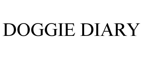 Trademark Logo DOGGIE DIARY